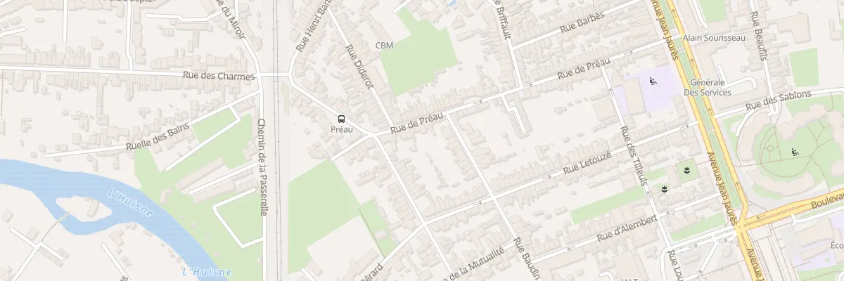Plan du 77 Rue de Préau au Mans
