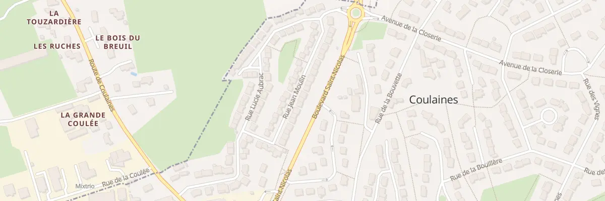 Plan du 26 Rue Jean Moulin à Coulaines