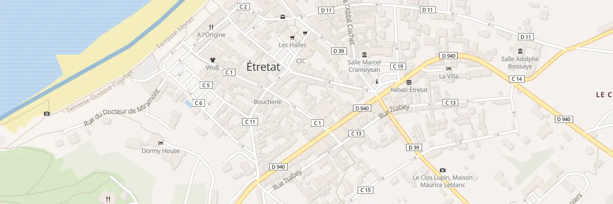 Plan du 8 Rue Alphonse Karr à Étretat
