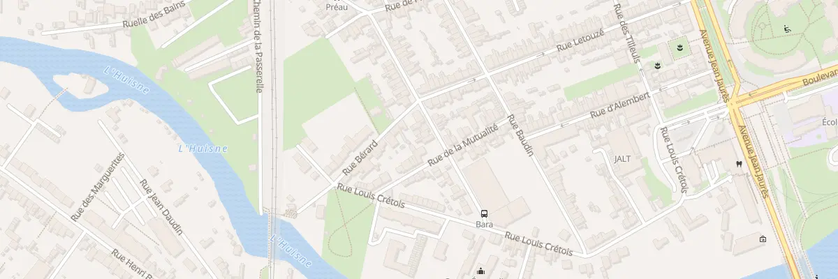 Plan du 36 Rue Bara au Mans