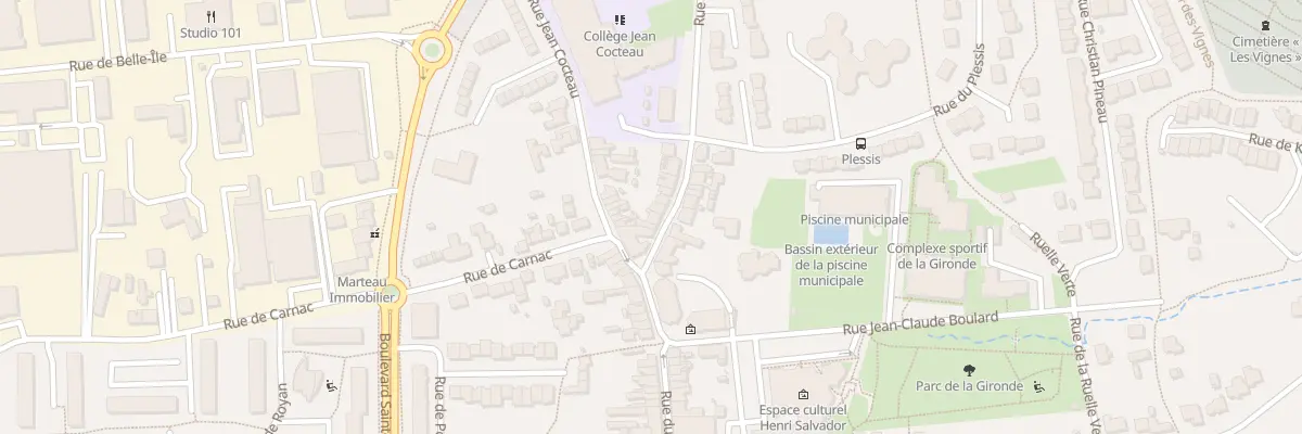 Plan du 101 Rue Gen de Gaulle à Coulaines