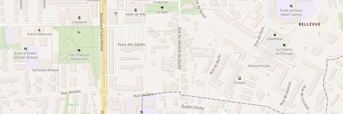 Plan du 11 Rue Gen de Gaulle à Coulaines