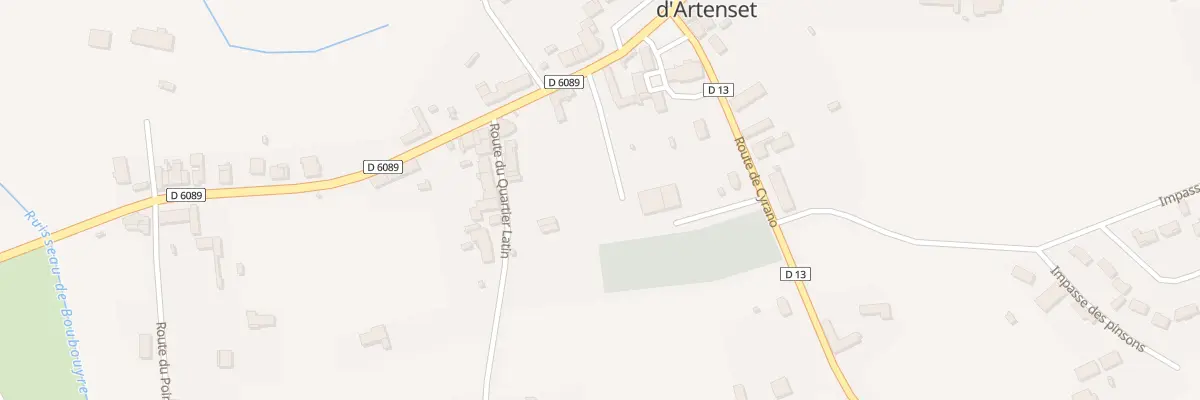 Plan du 96 Le Bourg Sud à Saint-Martial-d’Artenset