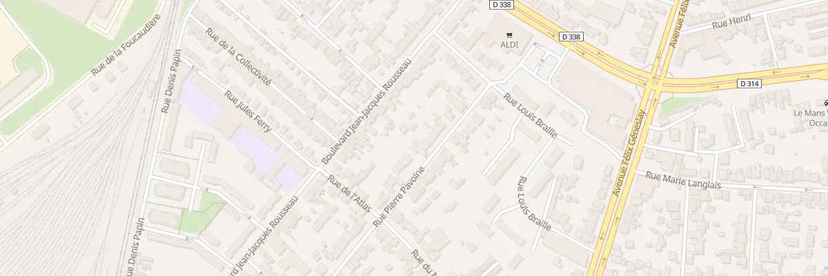 Plan du 32 Rue Pierre Pavoine au Mans