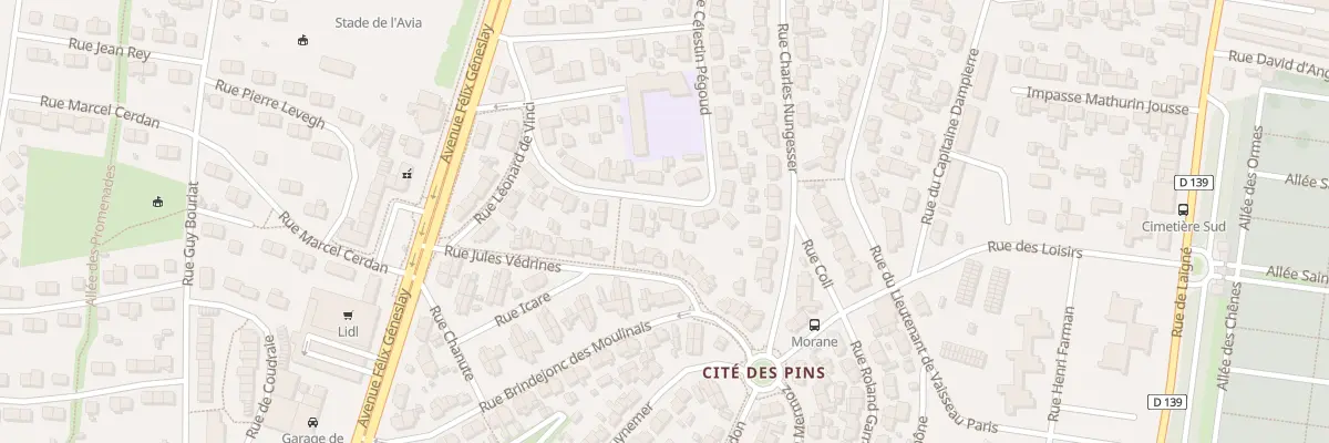 Plan du 18 Rue Georges Legagneux au Mans