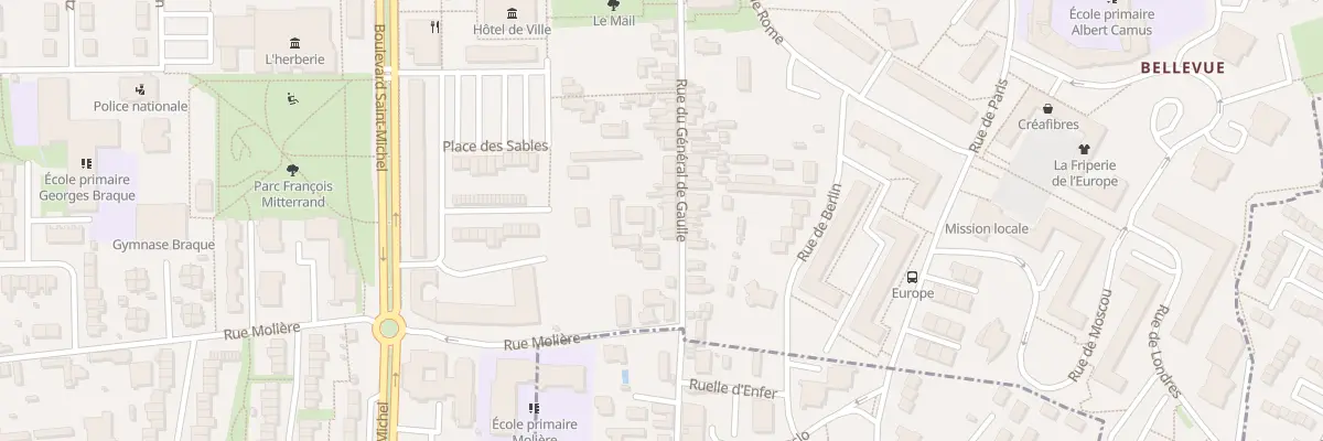 Plan du 7 Rue Gen de Gaulle à Coulaines