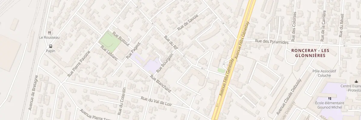 Plan du 58 Rue du Rif au Mans