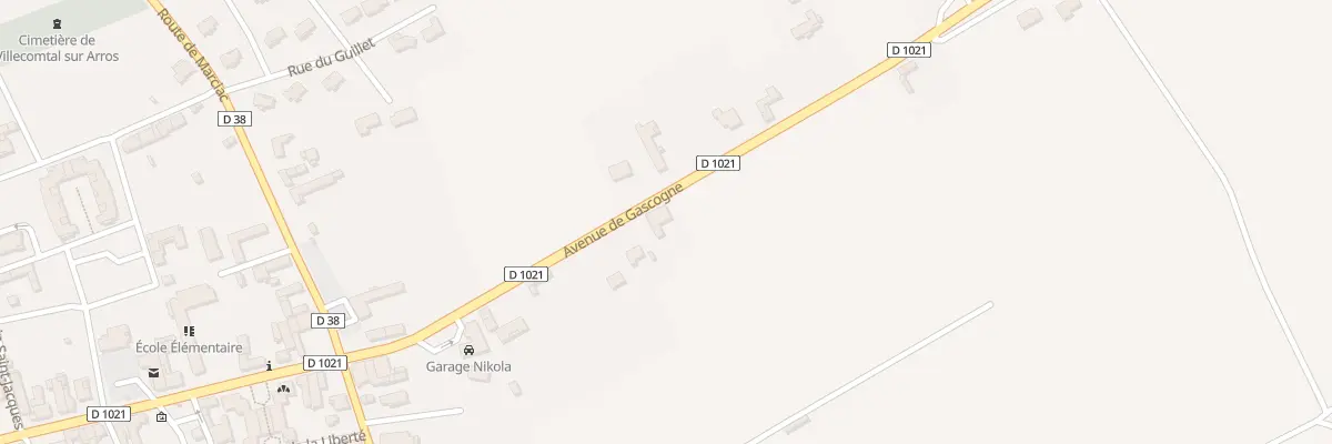 Plan du 46 Av de Gascogne à Villecomtal-sur-Arros