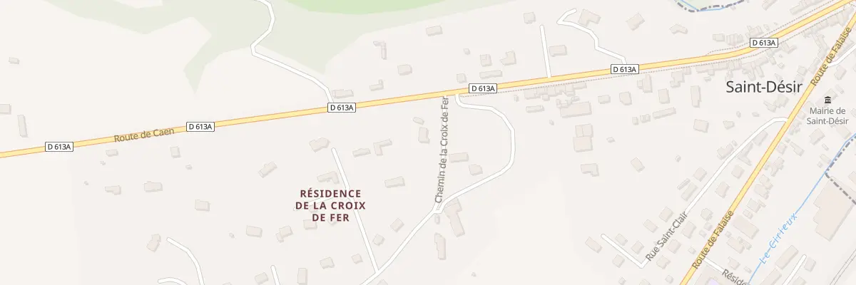 Plan du 2 Chem de la Croix de Fer à Saint-Désir