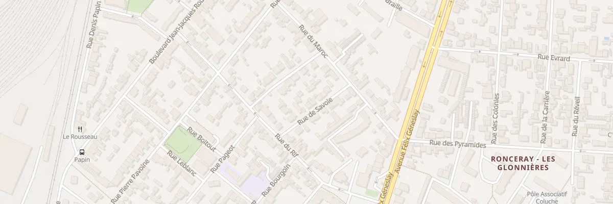 Plan du 12 Rue de la Savoie au Mans