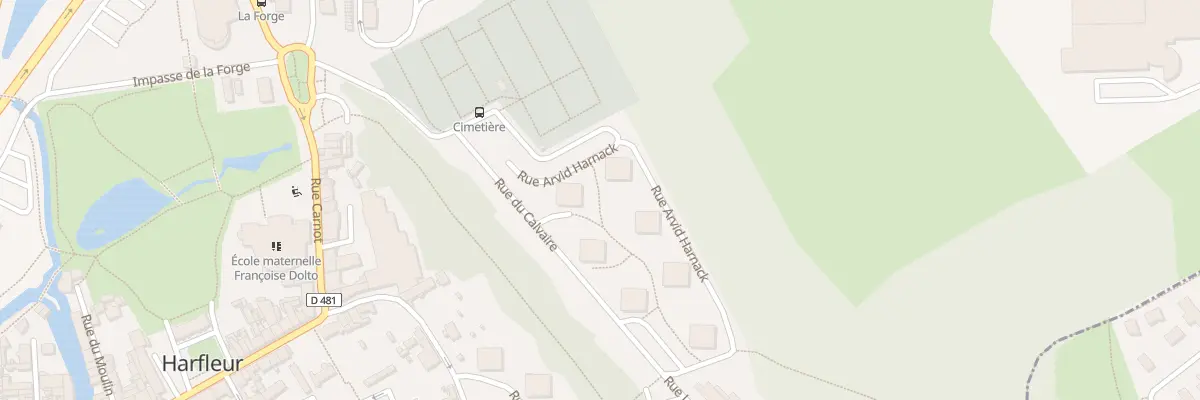 Plan du 1 Rue du Calvaire à Harfleur