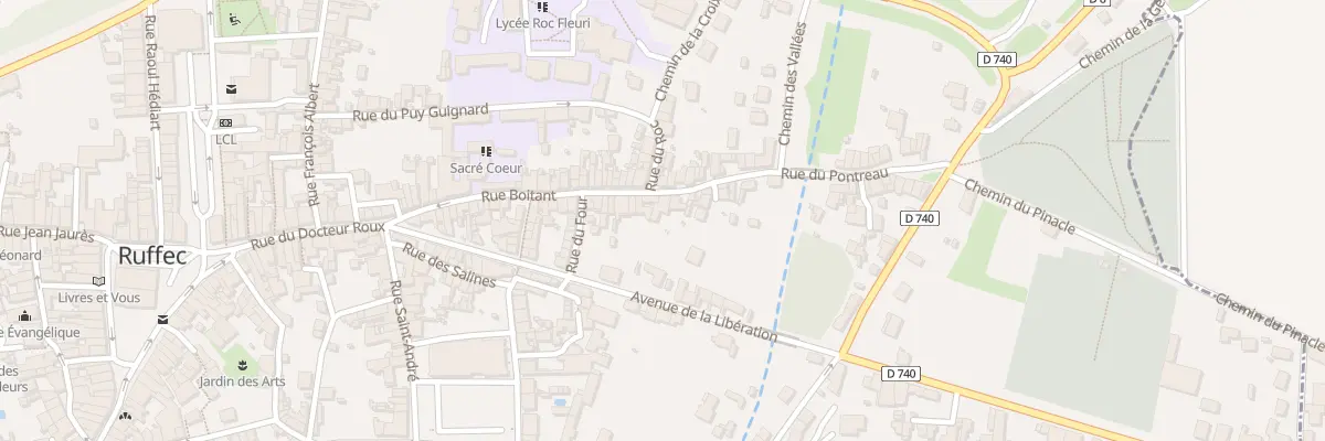 Plan du 19 Rue Boitant à Ruffec