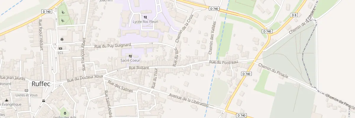 Plan du 7 Rue du Roc à Ruffec