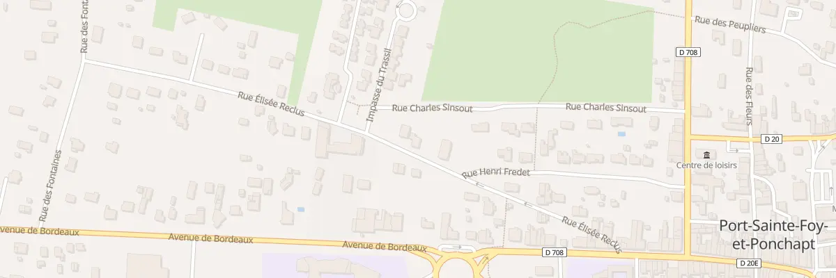 Plan du 21 Rue Elisee Reclus à Port-Sainte-Foy-et-Ponchapt