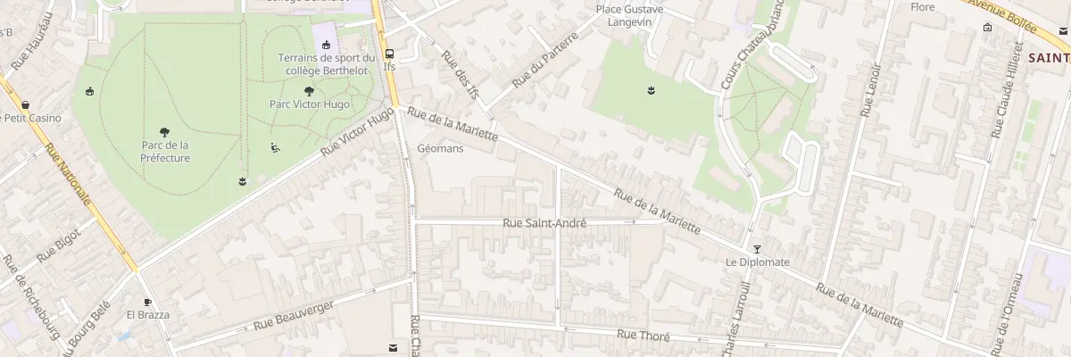 Plan du 12 Rue de la Mariette au Mans