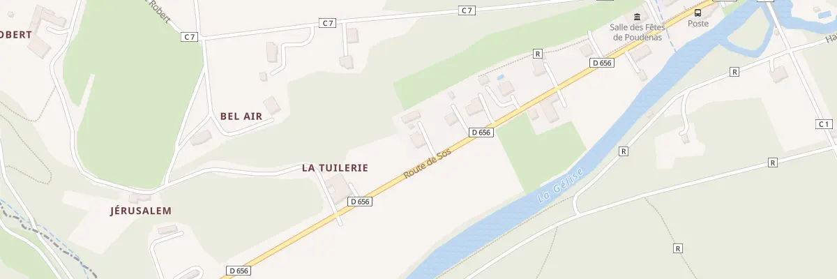 Plan du 100 La Tuilerie à Poudenas