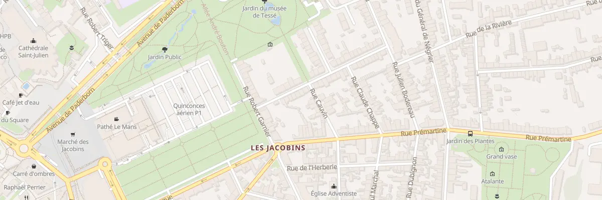 Plan du 12 Rue du Capitaine Floch au Mans