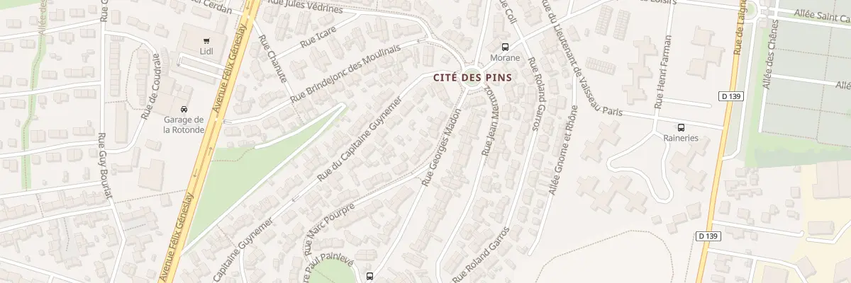 Plan du 14 Rue Georges Madon au Mans