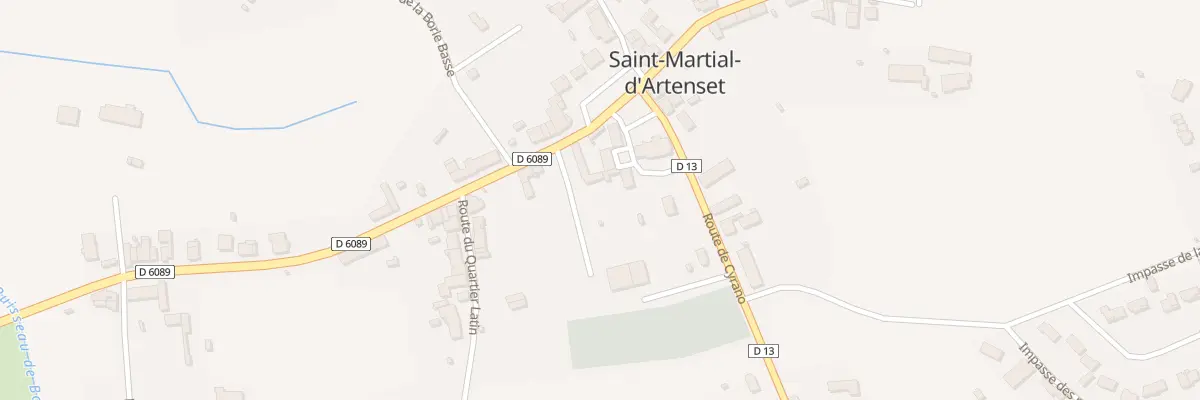 Plan du 98 Le Bourg Sud à Saint-Martial-d’Artenset