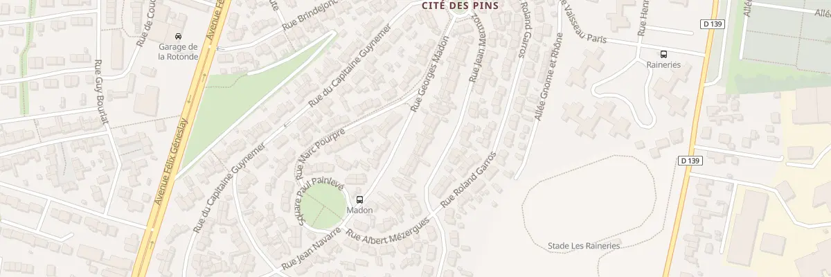 Plan du 23 Rue Georges Madon au Mans