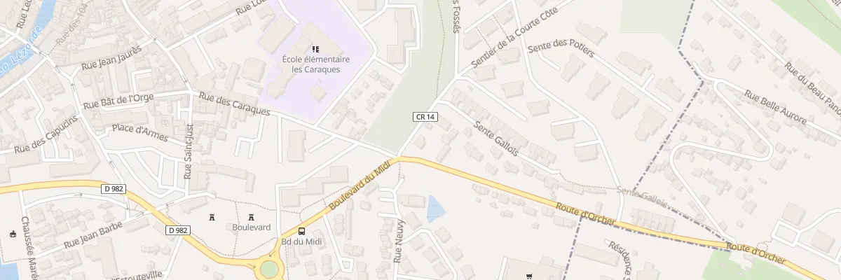 Plan du 1 Rte d’Orcher à Harfleur