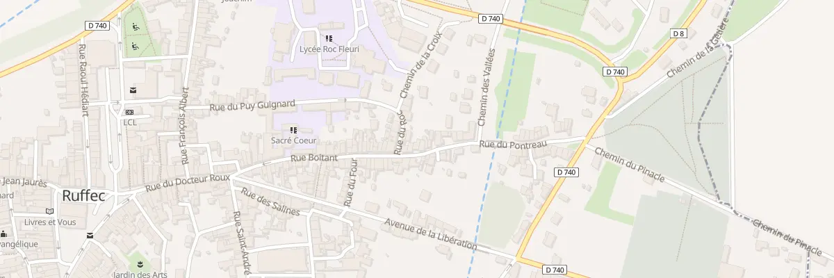 Plan du 16 Rue Boitant à Ruffec
