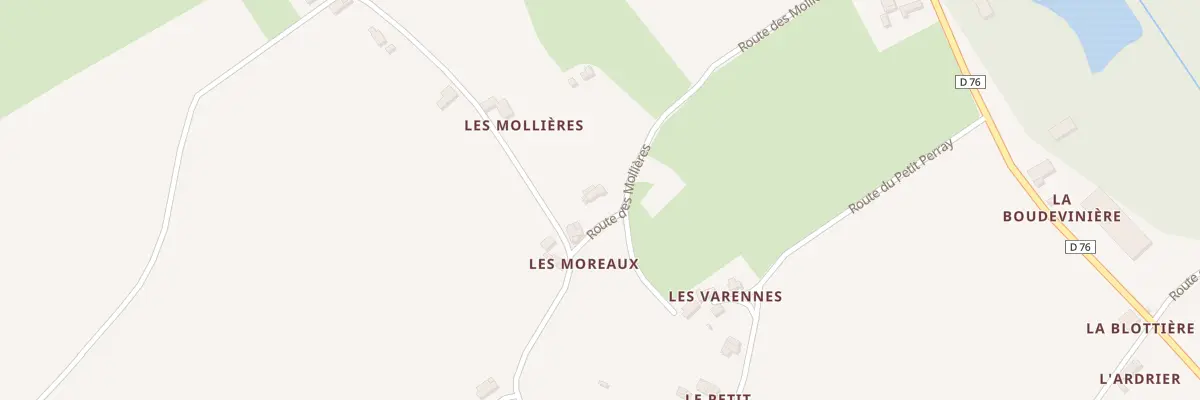 Plan du 318 Rte des Mollières à Coulongé
