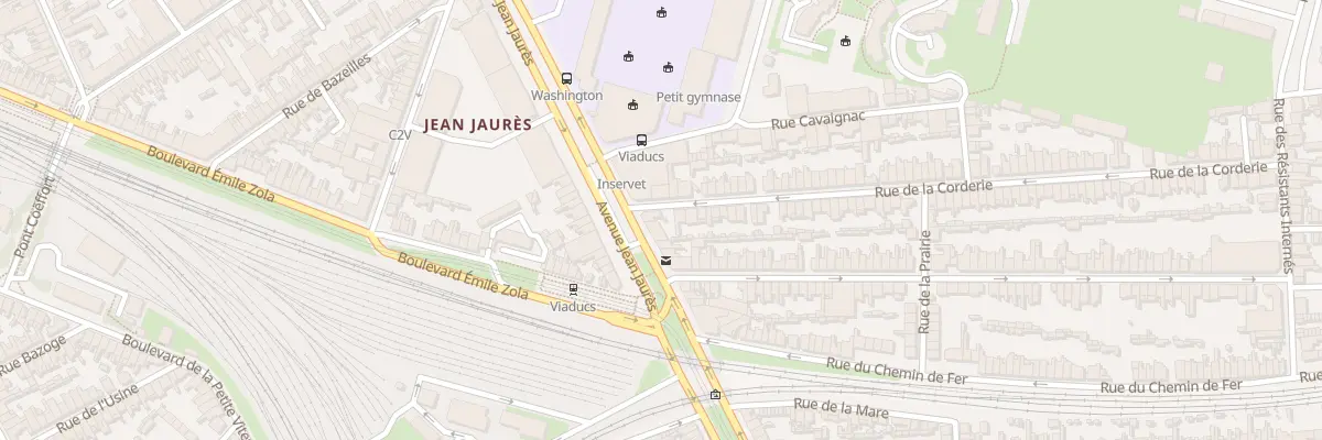 Plan du 2 Rue de la Corderie au Mans