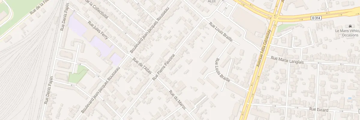 Plan du 51 Rue Pierre Pavoine au Mans