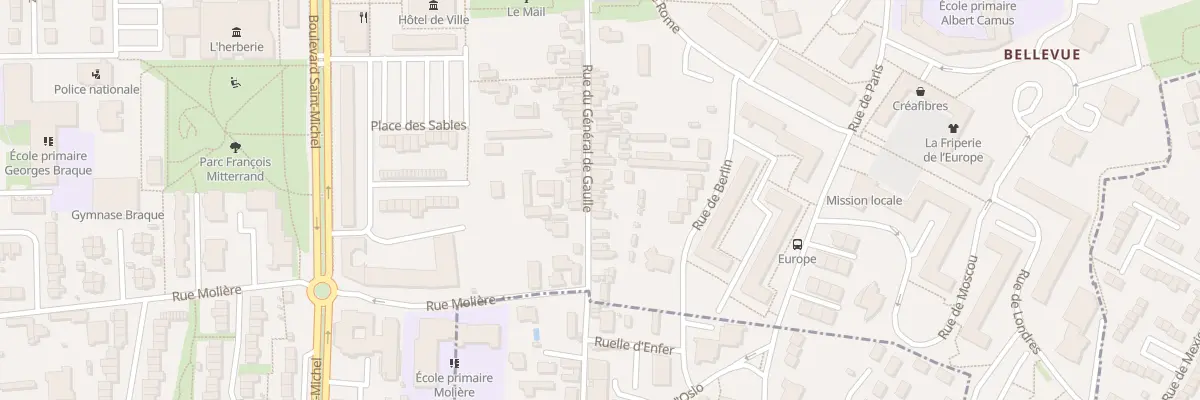 Plan du 16 Rue Gen de Gaulle à Coulaines