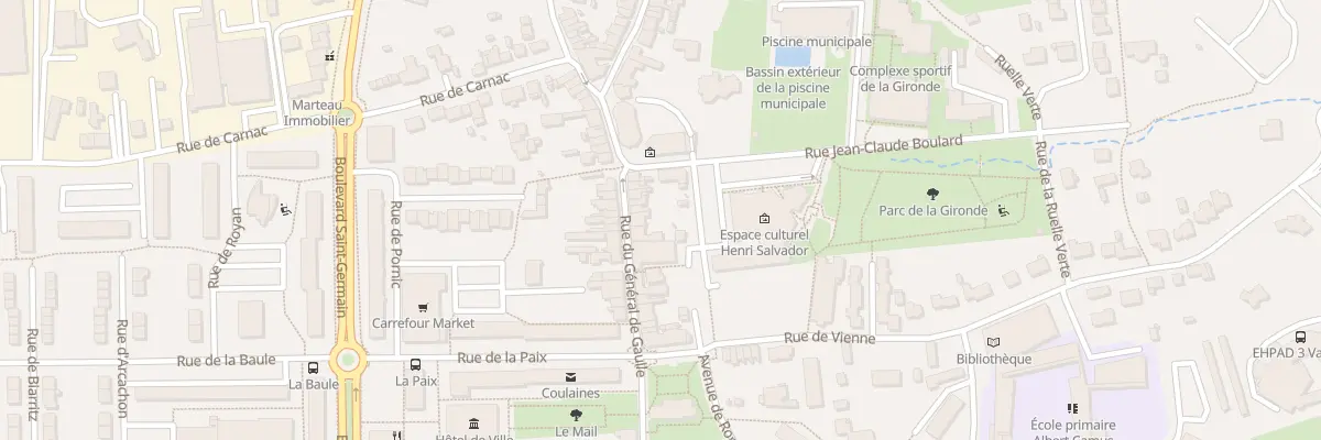 Plan du 62 Rue Gen de Gaulle à Coulaines
