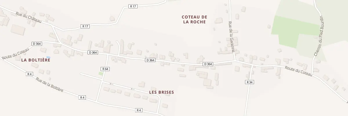 Plan du 29 Rte du Côteau à La Roche-Clermault