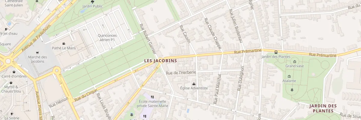 Plan du 2T Rue Prémartine au Mans