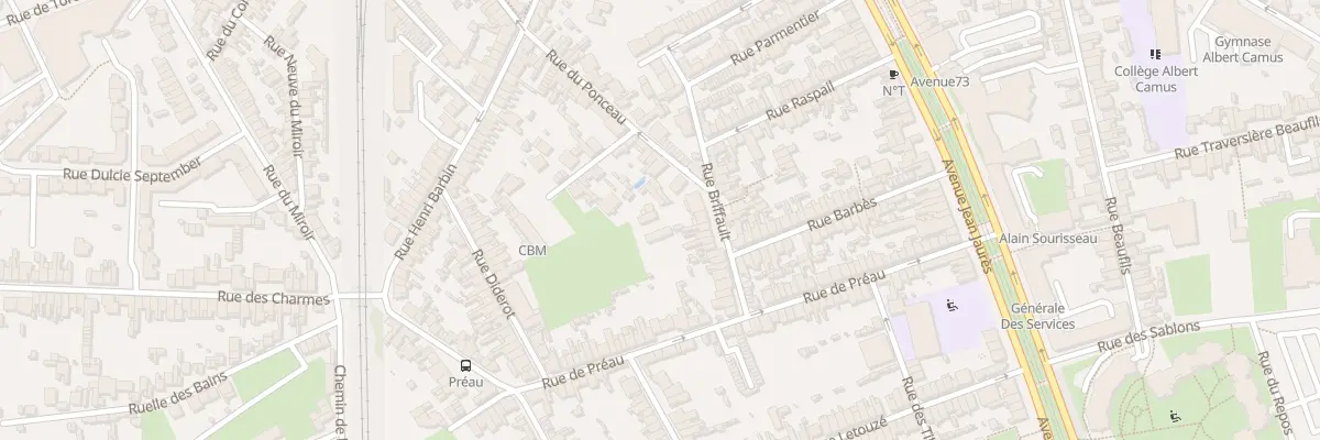 Plan du 40 Rue Briffault au Mans