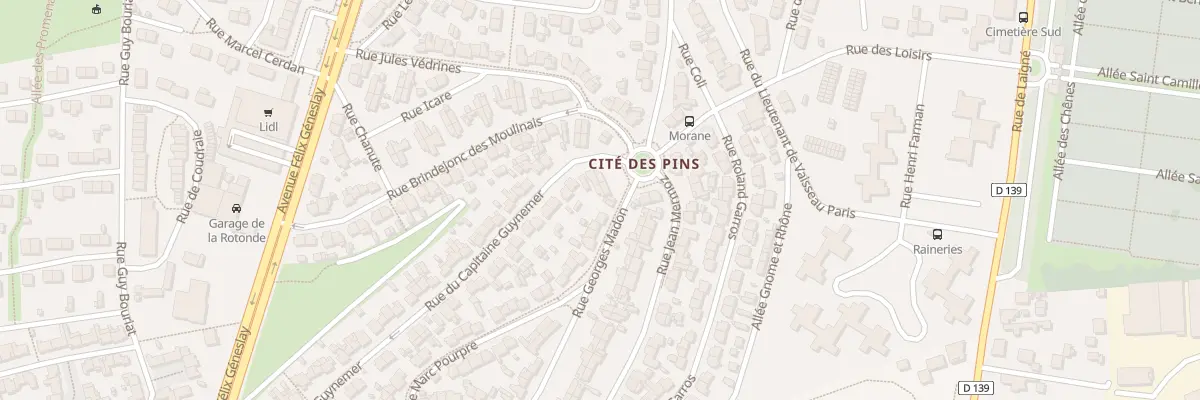 Plan du 4 Rue Georges Madon au Mans