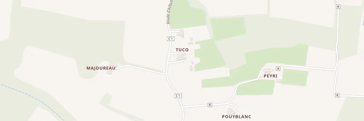 Plan du 1413 Rte d’Arbussan à Poudenas