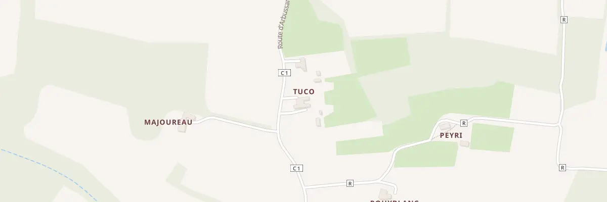 Plan du 1387 Rte d’Arbussan à Poudenas
