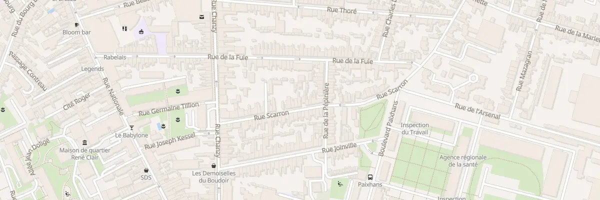 Plan du 31A Rue Scarron au Mans