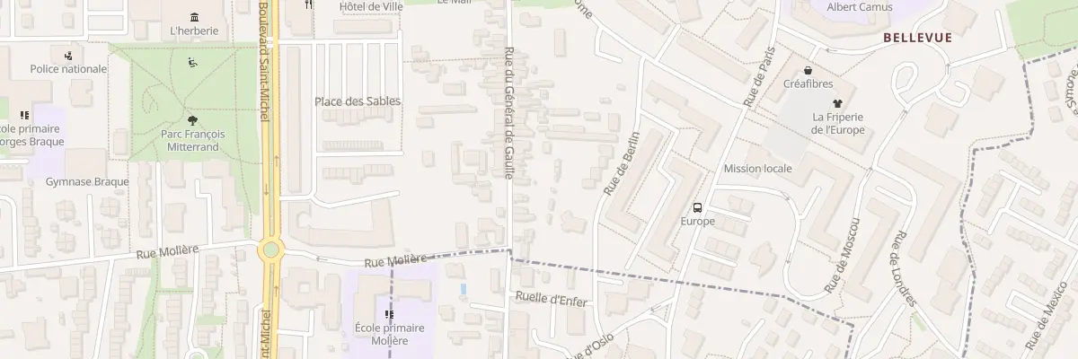 Plan du 14 Rue Gen de Gaulle à Coulaines