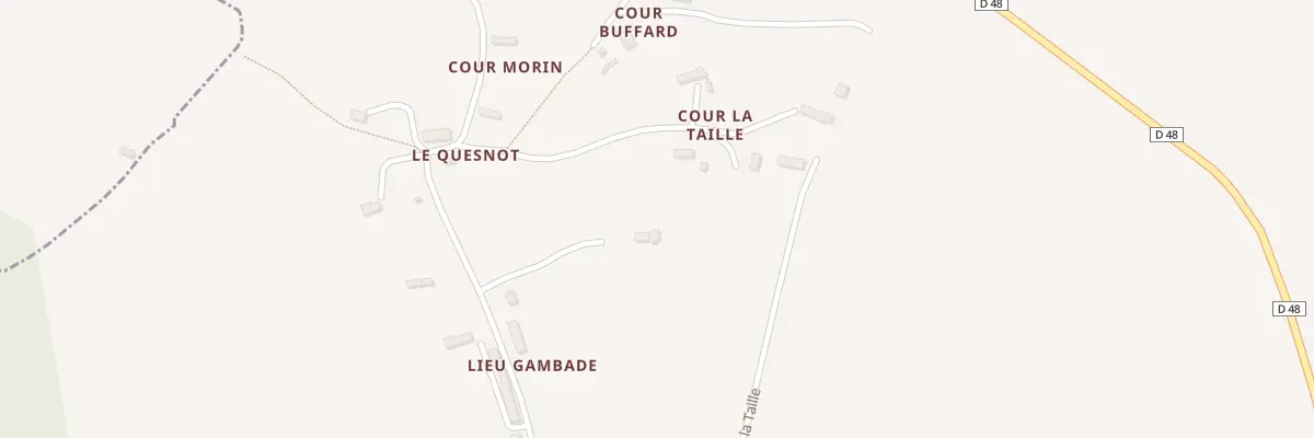 Plan du 36 Imp de la Cour de la Taille à Pierrefitte-en-Auge