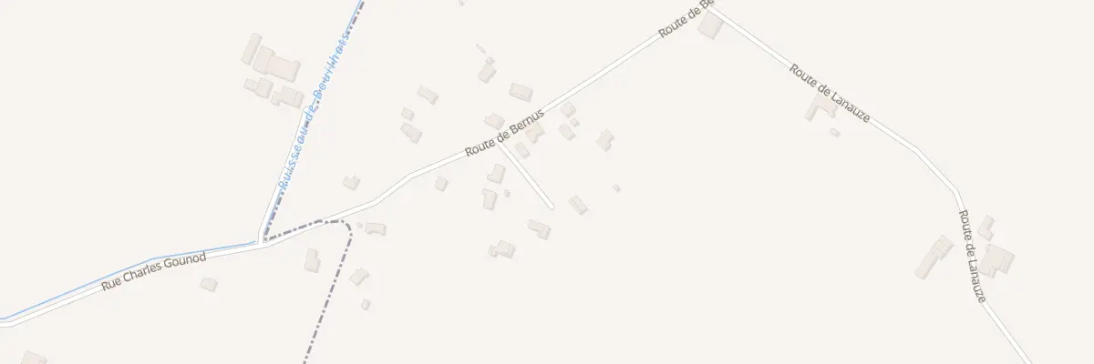 Plan du 461 Rte de Bernus à Virazeil