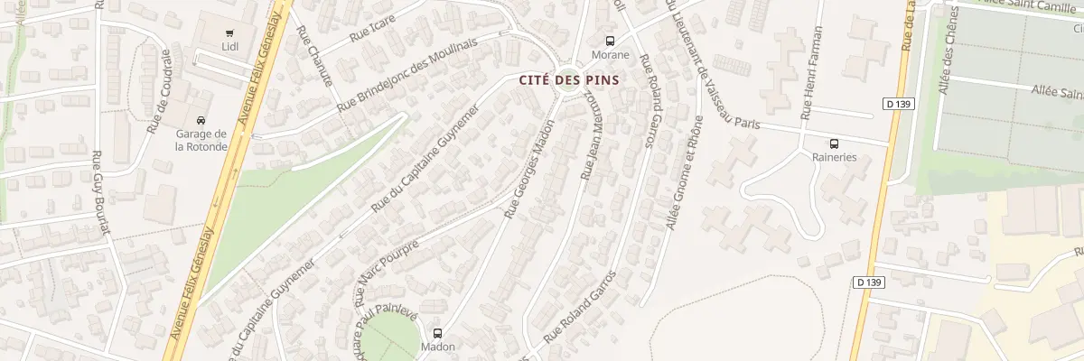 Plan du 11 Rue Georges Madon au Mans