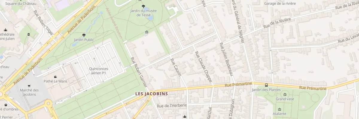 Plan du 16 Rue du Capitaine Floch au Mans
