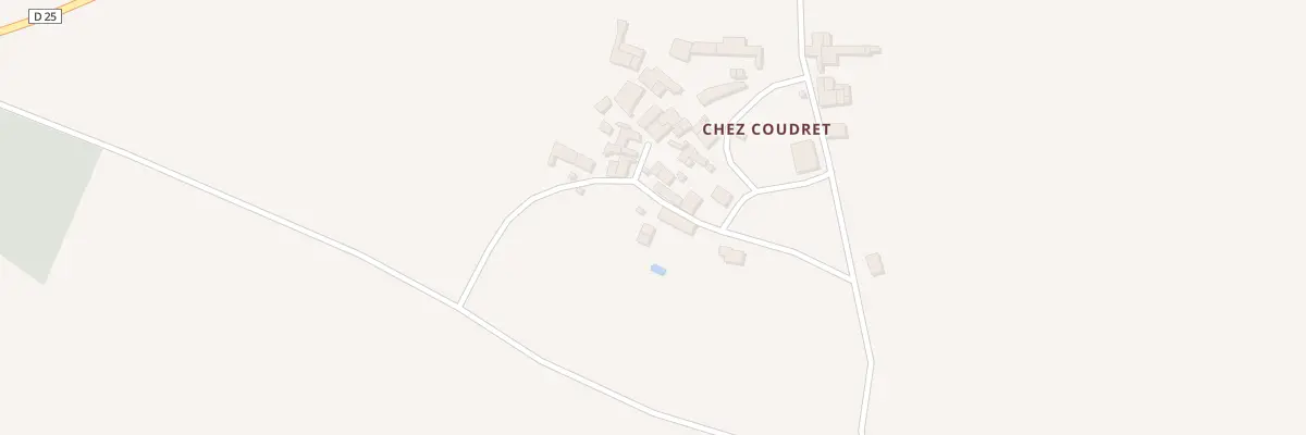 Plan du 3 Chez Coudret à Brux