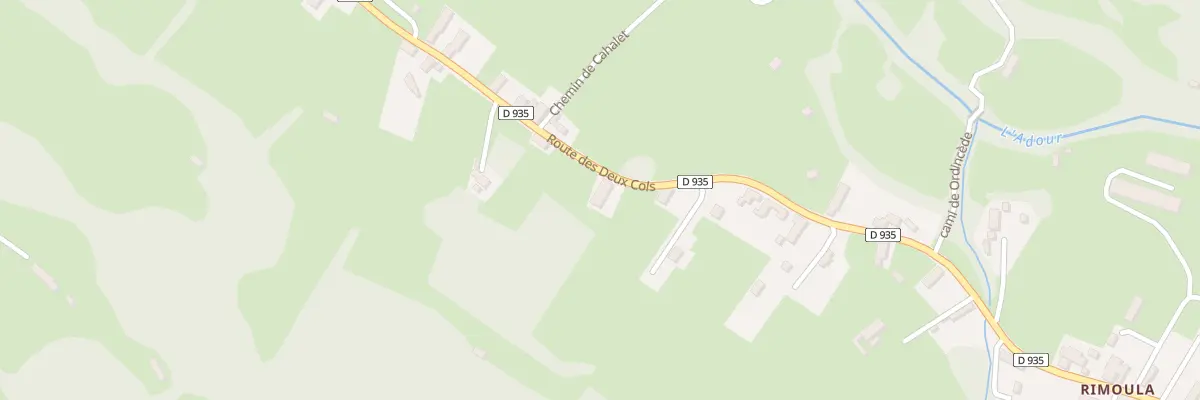 Plan du 2494 Rte des Deux Cols à Campan