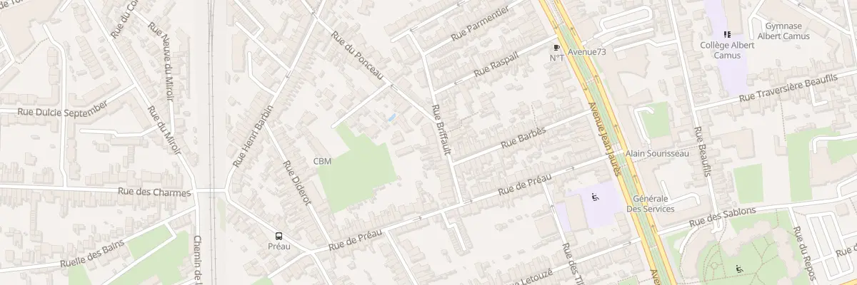 Plan du 42 Rue Briffault au Mans