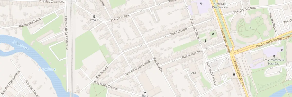 Plan du 65 Rue Letouzé au Mans