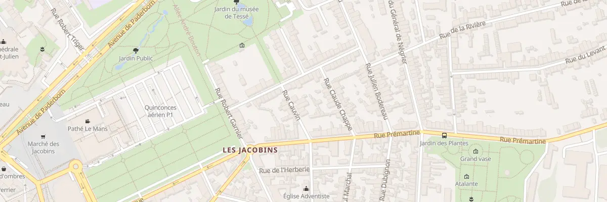 Plan du 3 Rue Cauvin au Mans