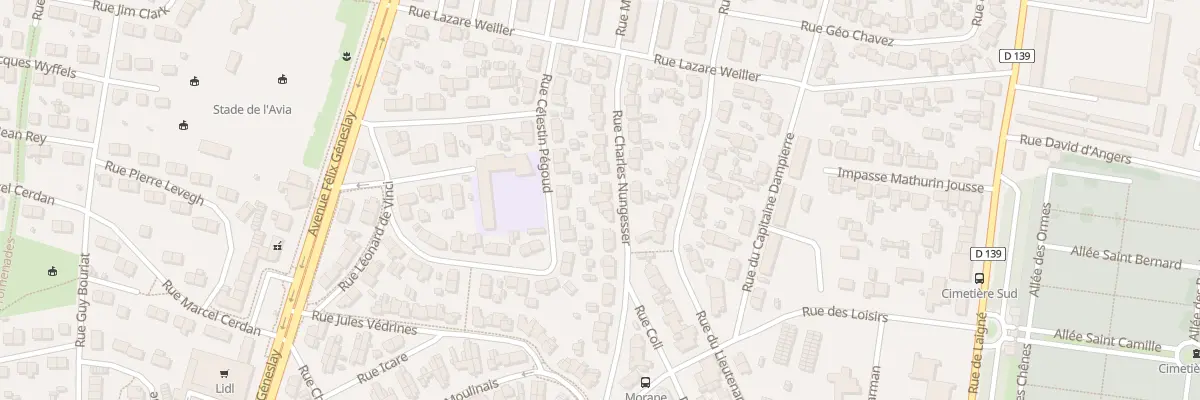 Plan du 24 Rue Charles Nungesser au Mans