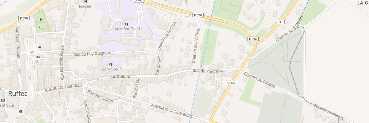 Plan du 2 Rue Boitant à Ruffec